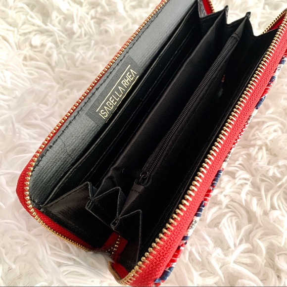 Isabella Rhea woven zip around wallet boho - Picture 6 of 8